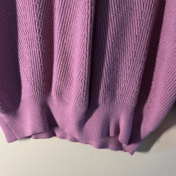 Chic Plum Ribbed Knit Sweater - Picture 3 of 5